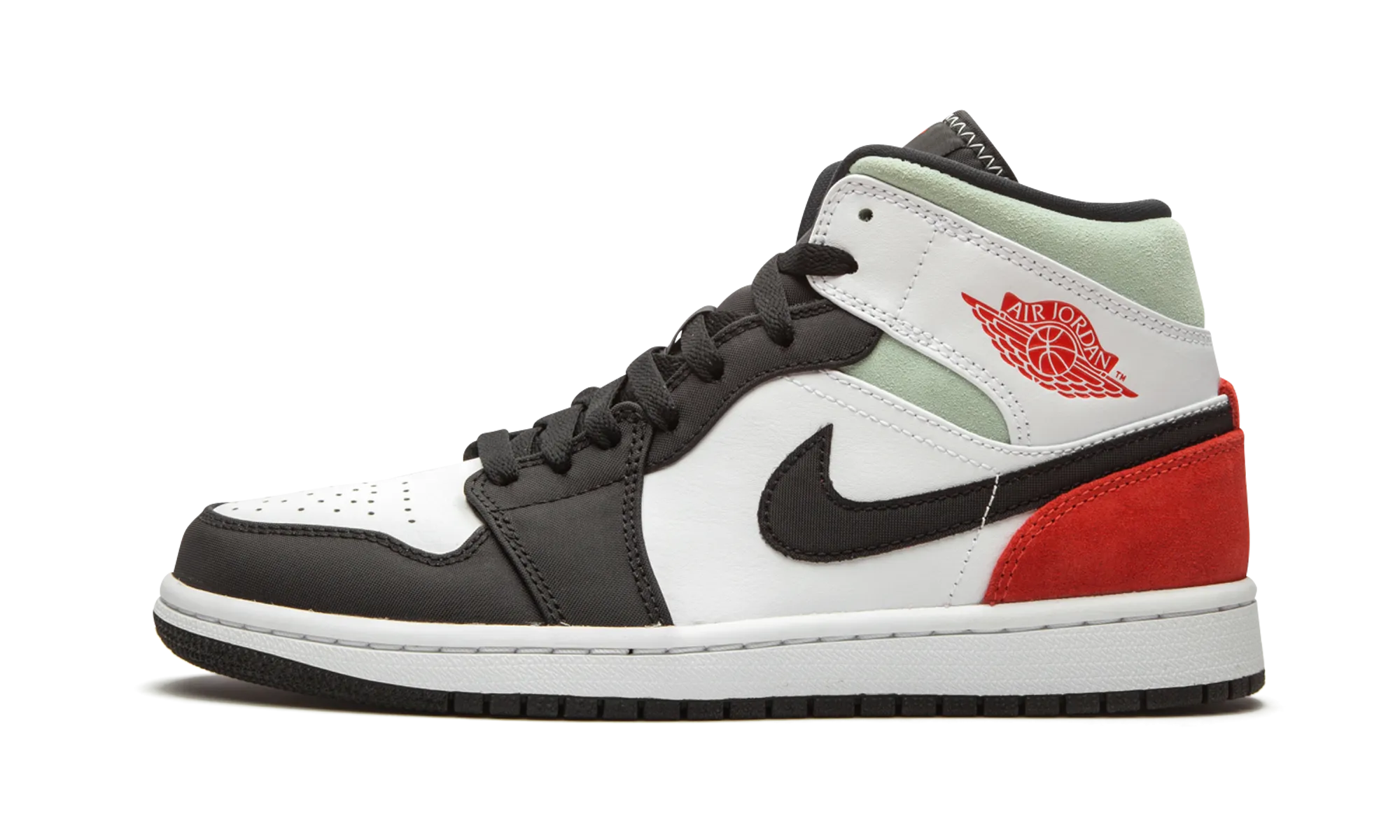 Jordan 1 Mid SE "Red Black Toe" jordan athletic mens shoes