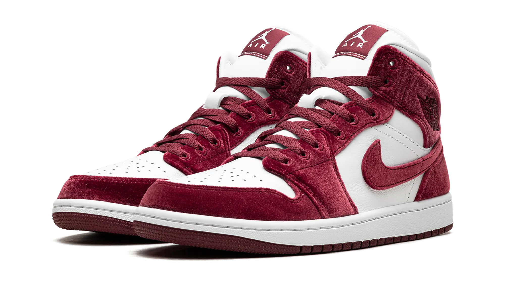 JORDAN 1 MID SE WMNS "Red Velvet" jordan classic womens shoes