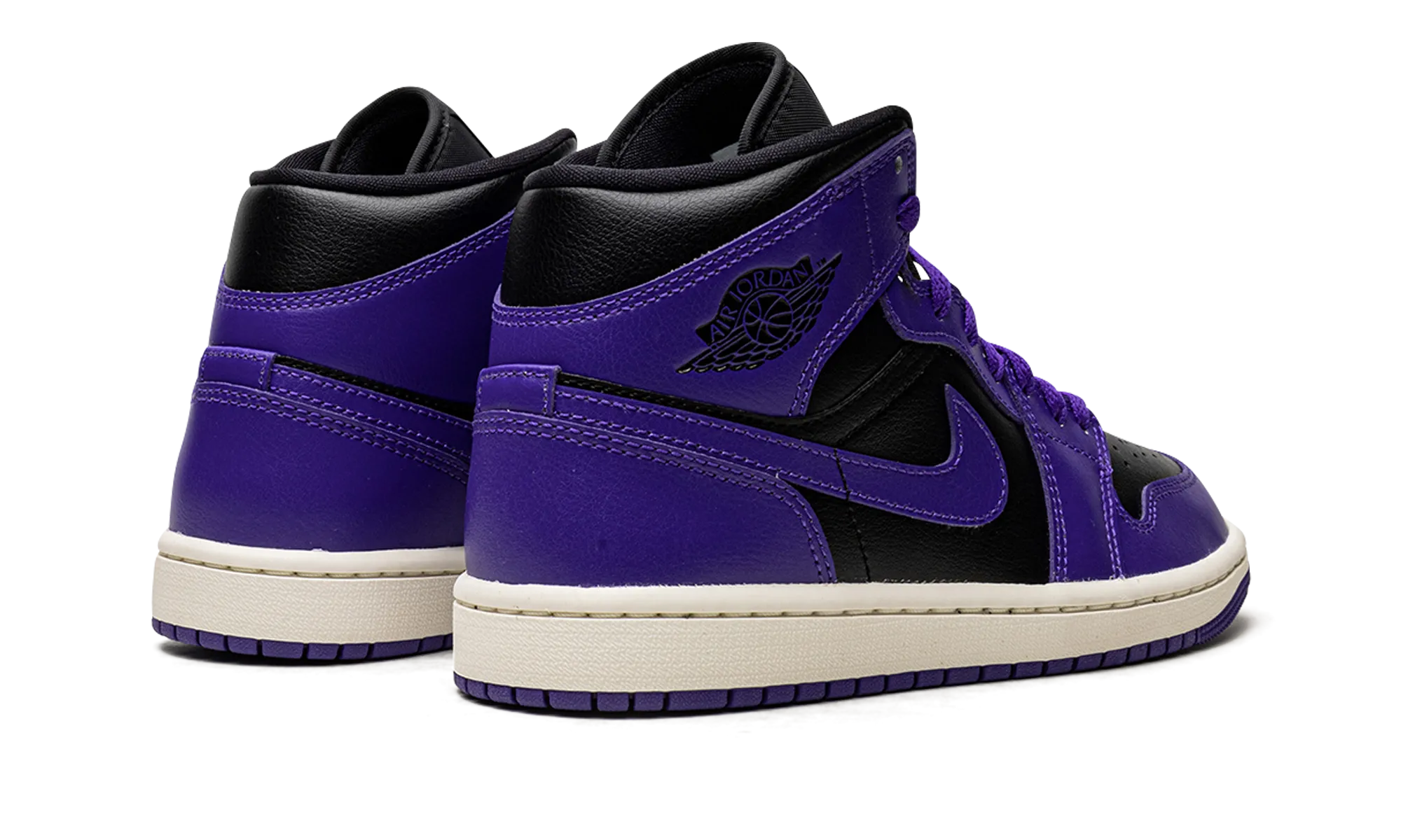 JORDAN 1 MID WMNS "Black/Purple" jordan classic womens shoes