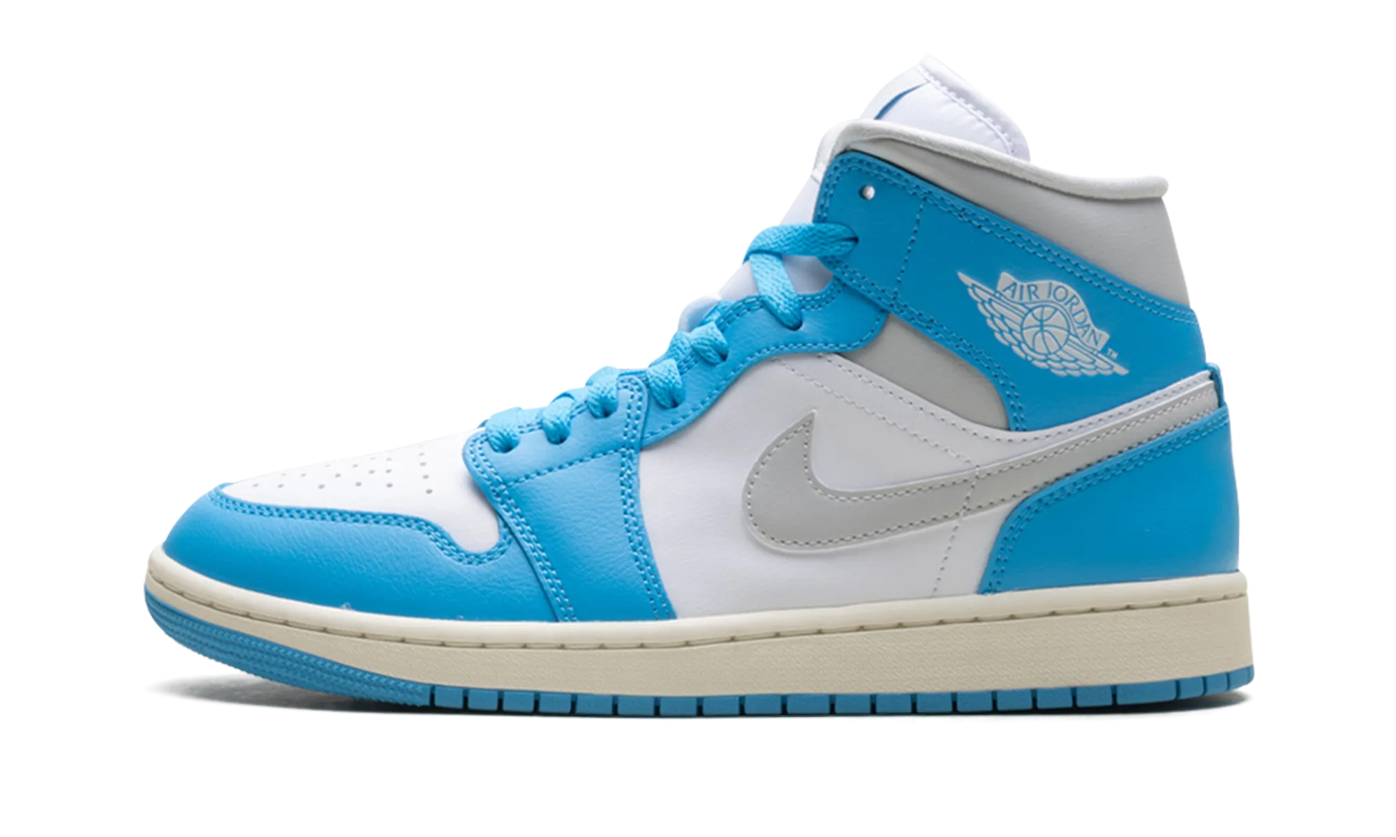Jordan 1 Mid WMNS "Dark Powder Blue White Sail Neutral Grey" Jordan Women's styles