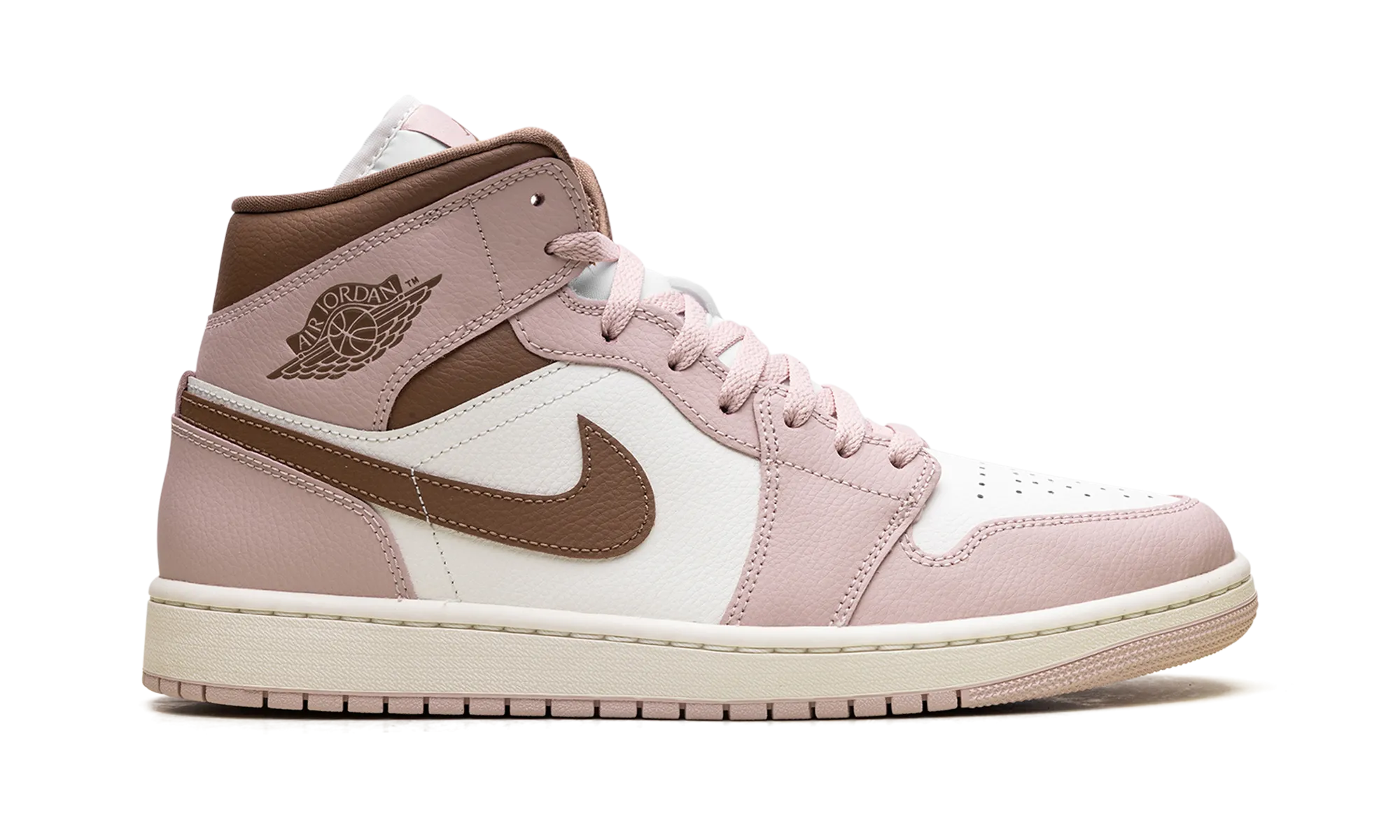 Jordan 1 Mid WMNS "Pink Oxford Brown" jordan classic womens shoes