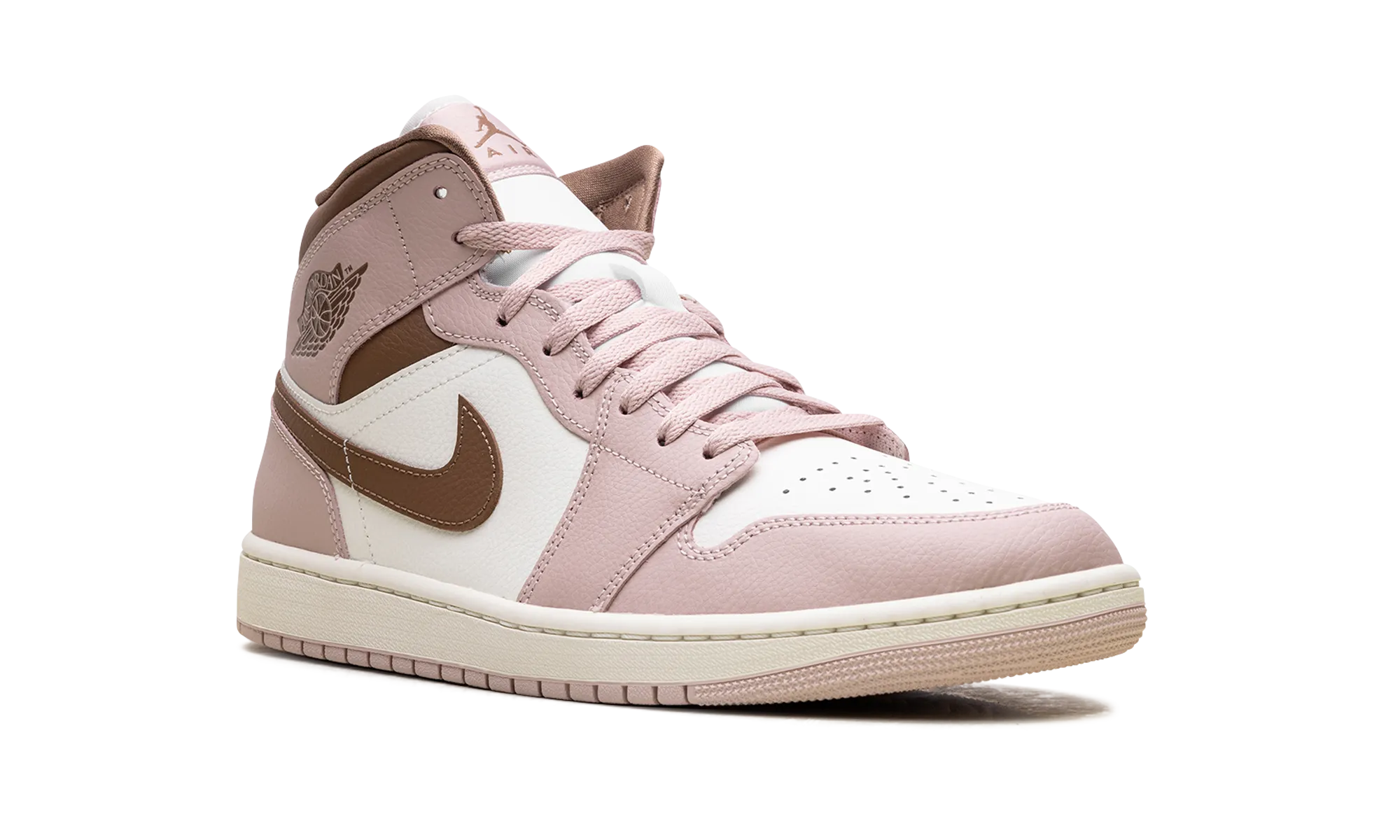 Jordan 1 Mid WMNS "Pink Oxford Brown" jordan classic womens shoes