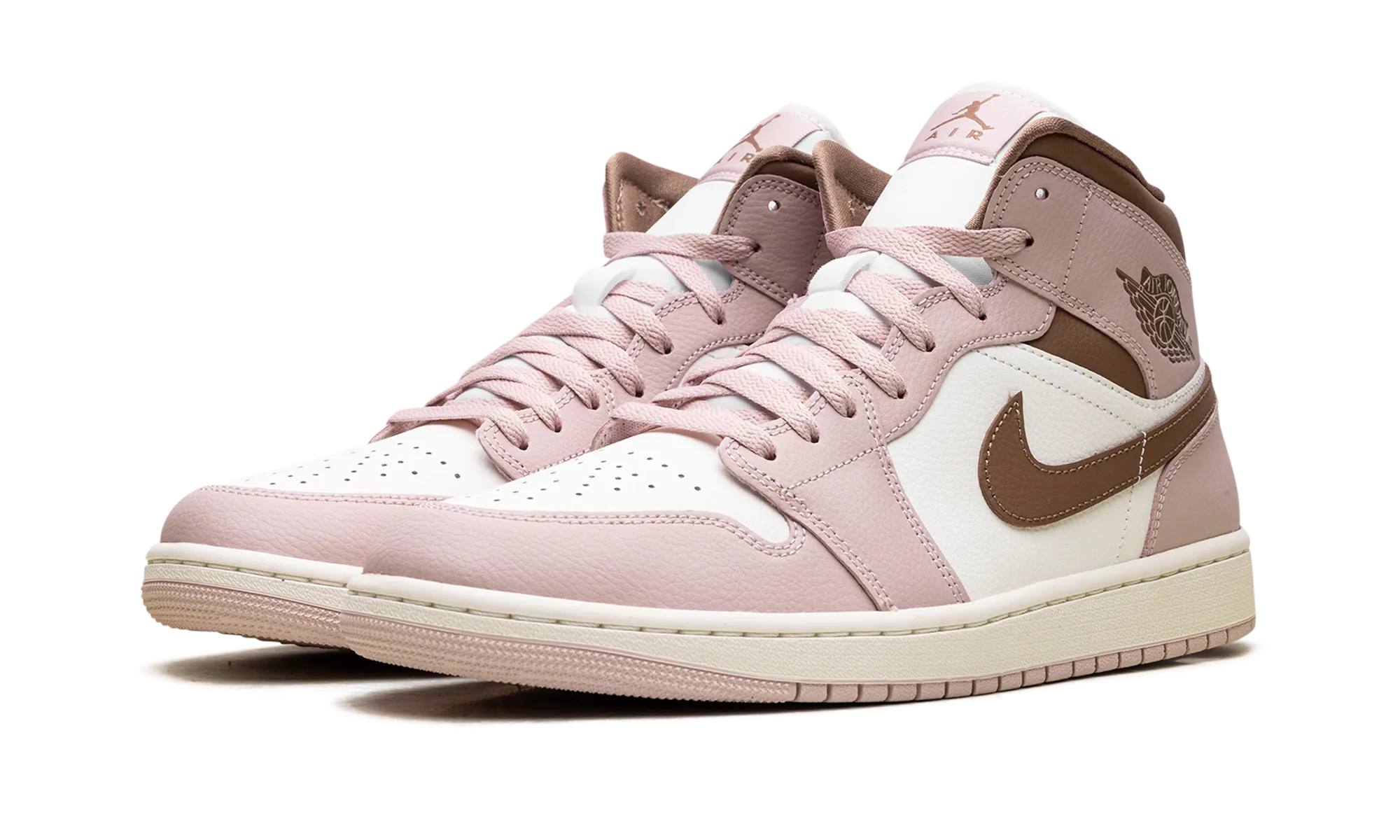 Jordan 1 Mid WMNS "Pink Oxford Brown" jordan classic womens shoes