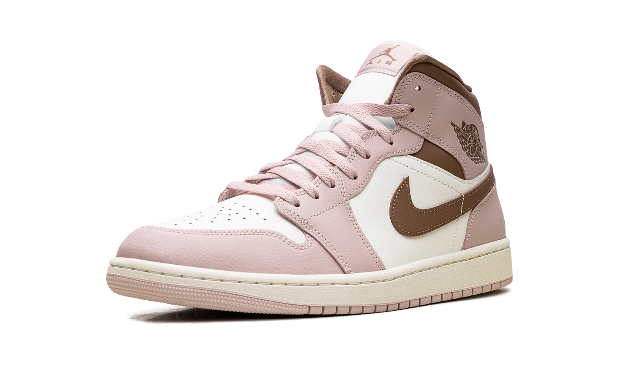 Jordan 1 Mid WMNS "Pink Oxford Brown" jordan classic womens shoes