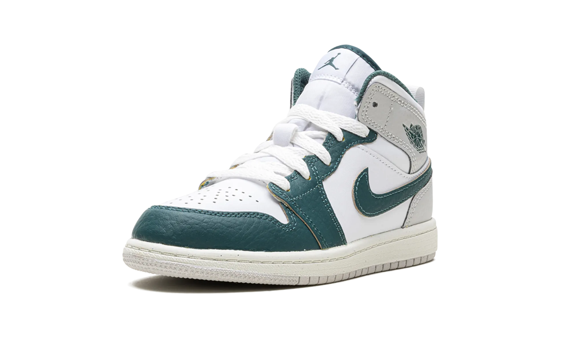 Jordan 1 PS "green" jordan preschool kids shoes