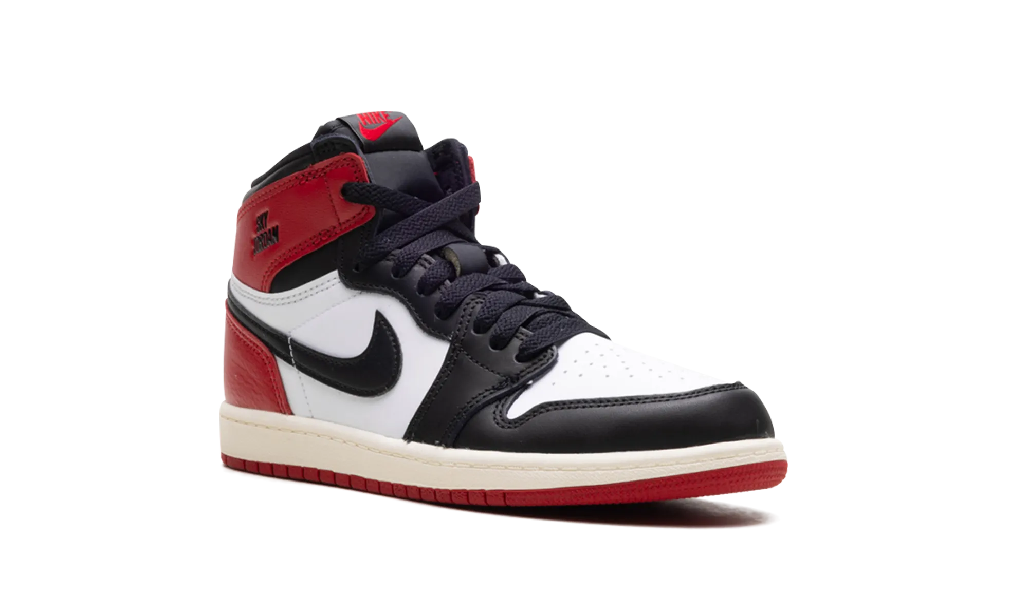 Jordan 1 Retro High OG PS "Black Toe Reimagined" jordan preschool kids shoes