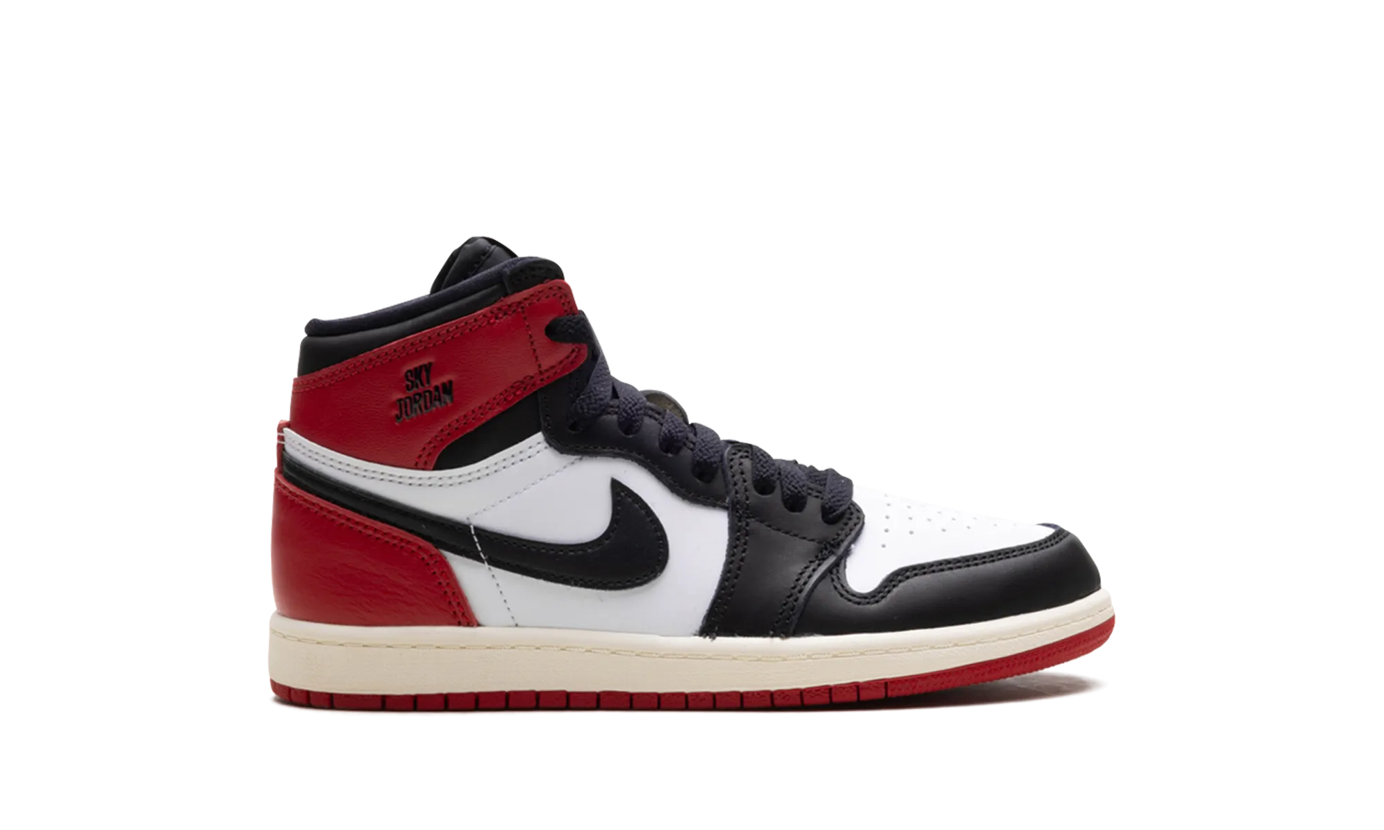 Jordan 1 Retro High OG PS "Black Toe Reimagined" jordan preschool kids shoes
