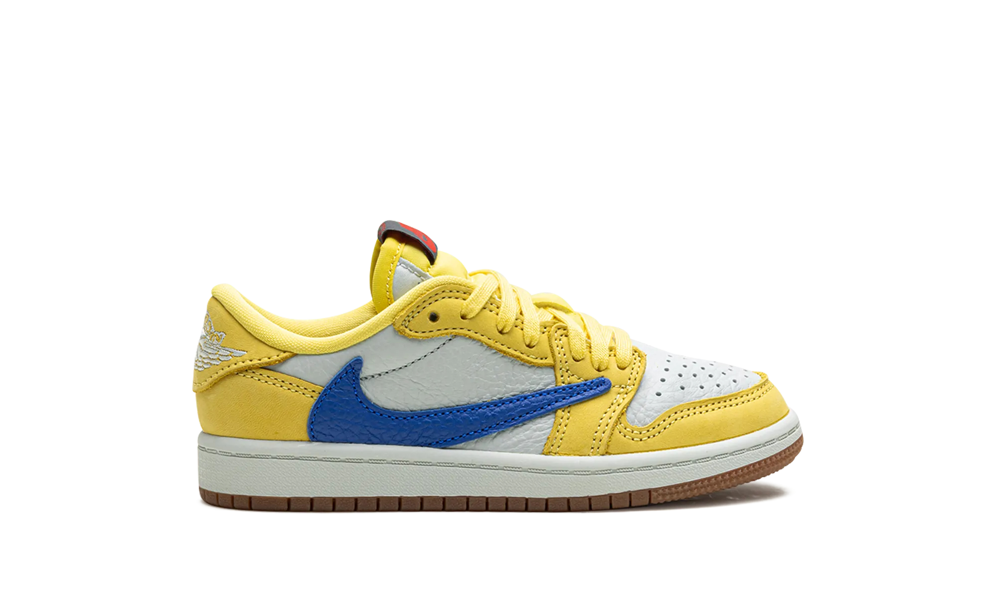 Jordan 1 Retro Low OG SP PS "Travis Scott - Canary" jordan preschool kids shoes