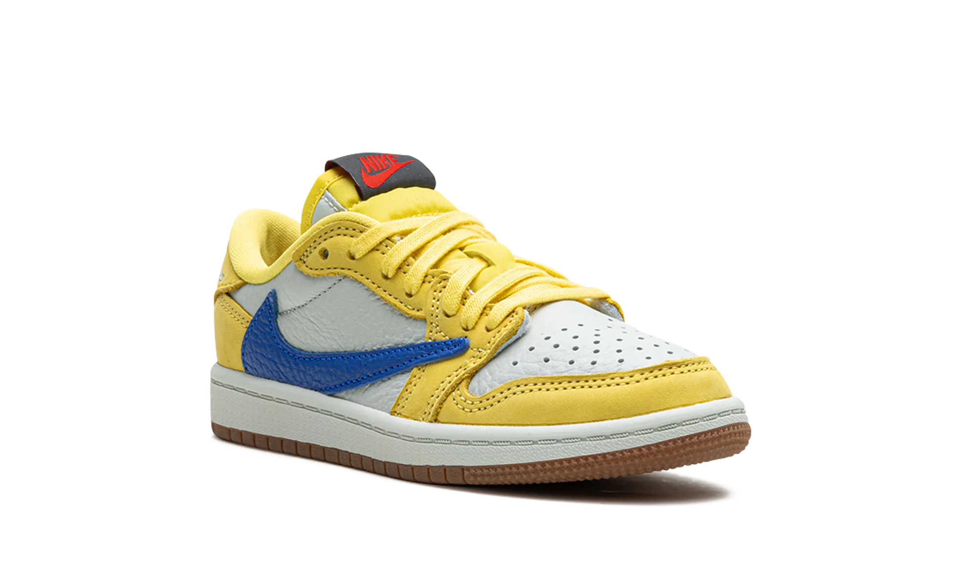 Jordan 1 Retro Low OG SP PS "Travis Scott - Canary" jordan preschool kids shoes