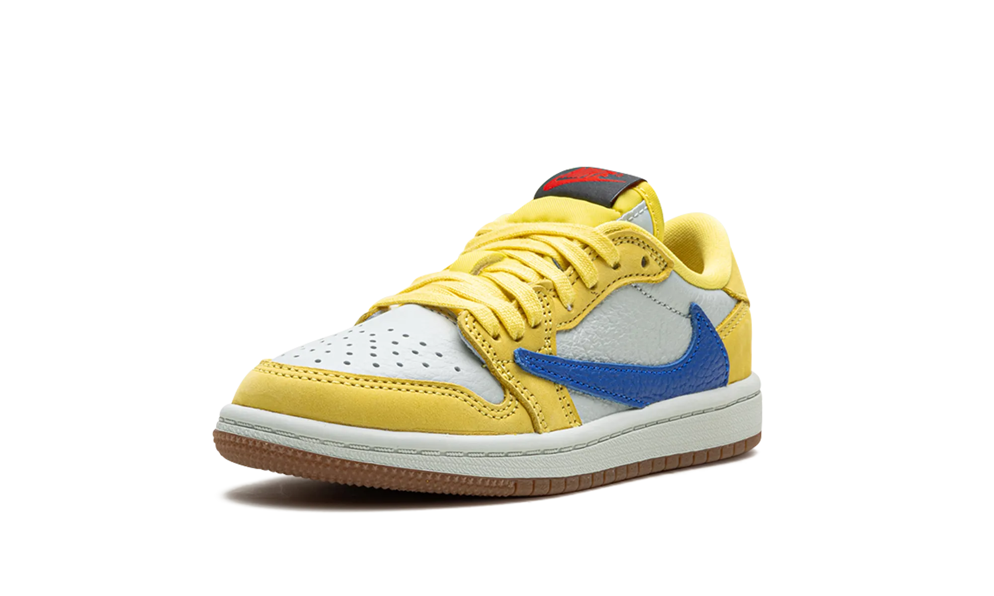 Jordan 1 Retro Low OG SP PS "Travis Scott - Canary" jordan preschool kids shoes