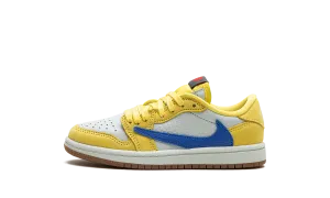 Jordan 1 Retro Low OG SP PS "Travis Scott - Canary" Jordan Pre School shoes