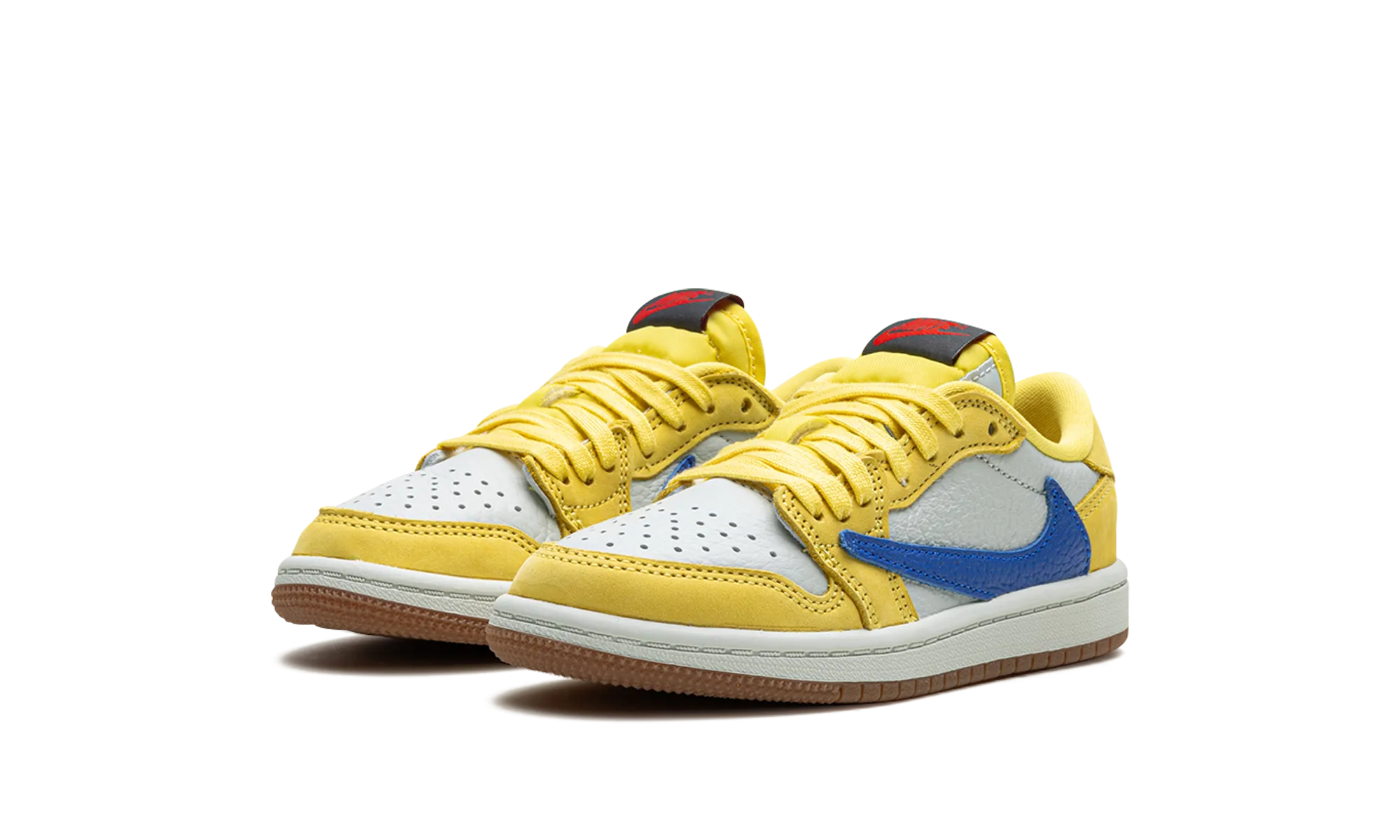 Jordan 1 Retro Low OG SP PS "Travis Scott - Canary" jordan preschool kids shoes