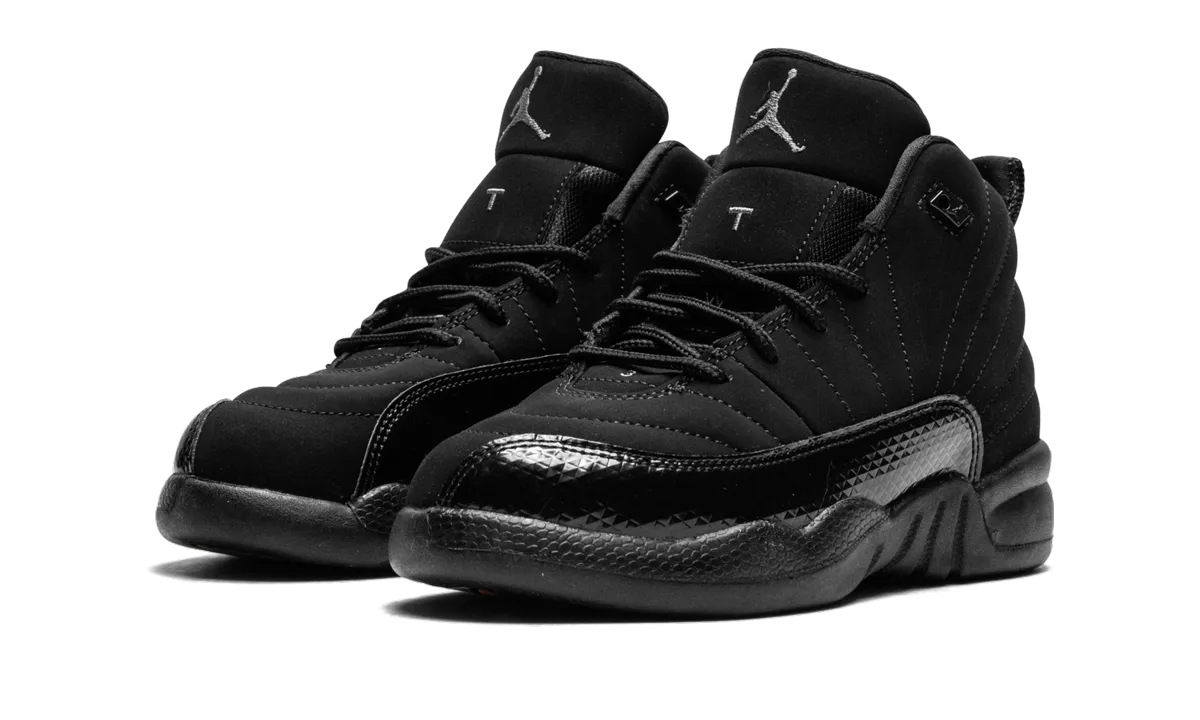 Jordan 12 Retro PS "Black" jordan preschool kids shoes