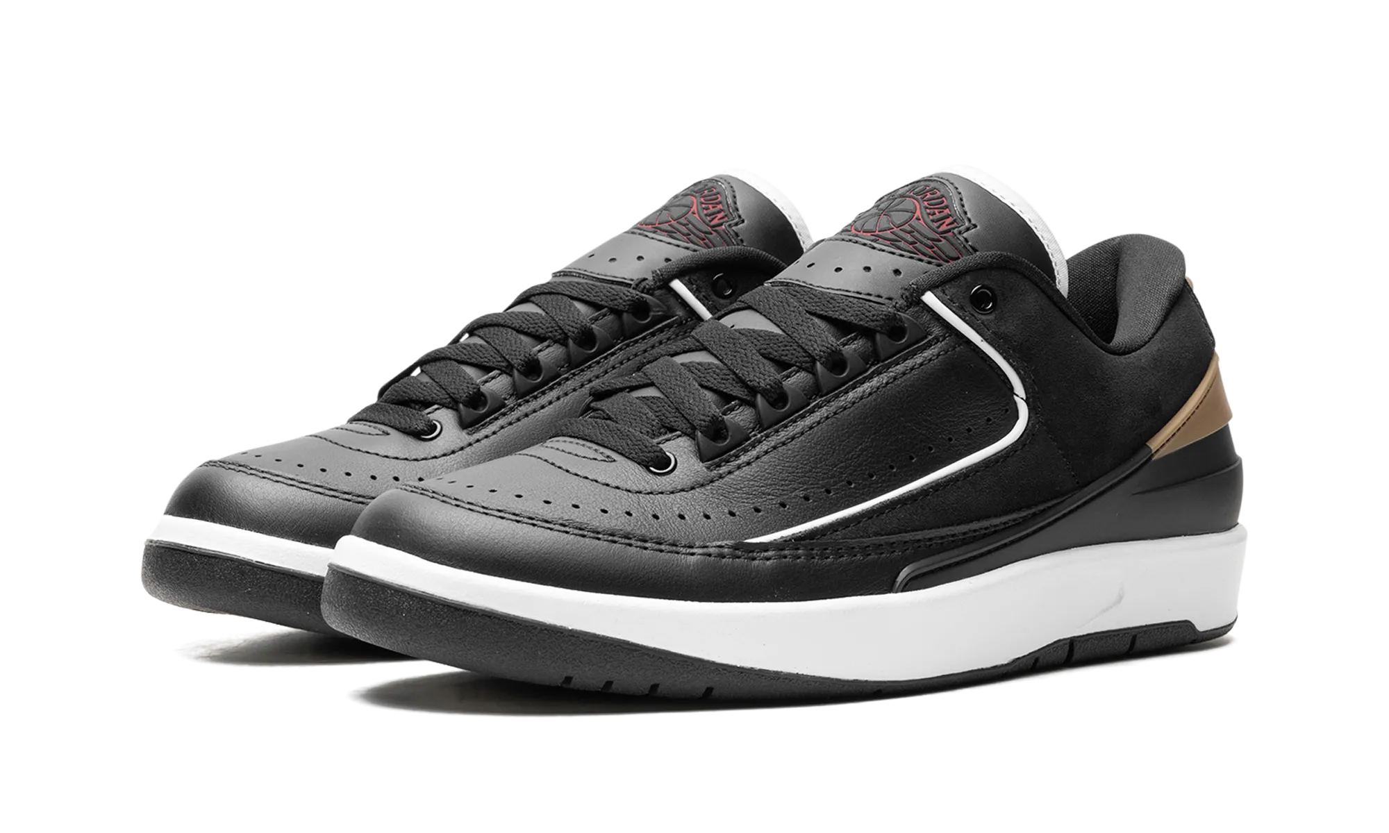 Jordan 2 Retro Low WMNS "Black Metallic Gold" jordan womens sporty sneakers