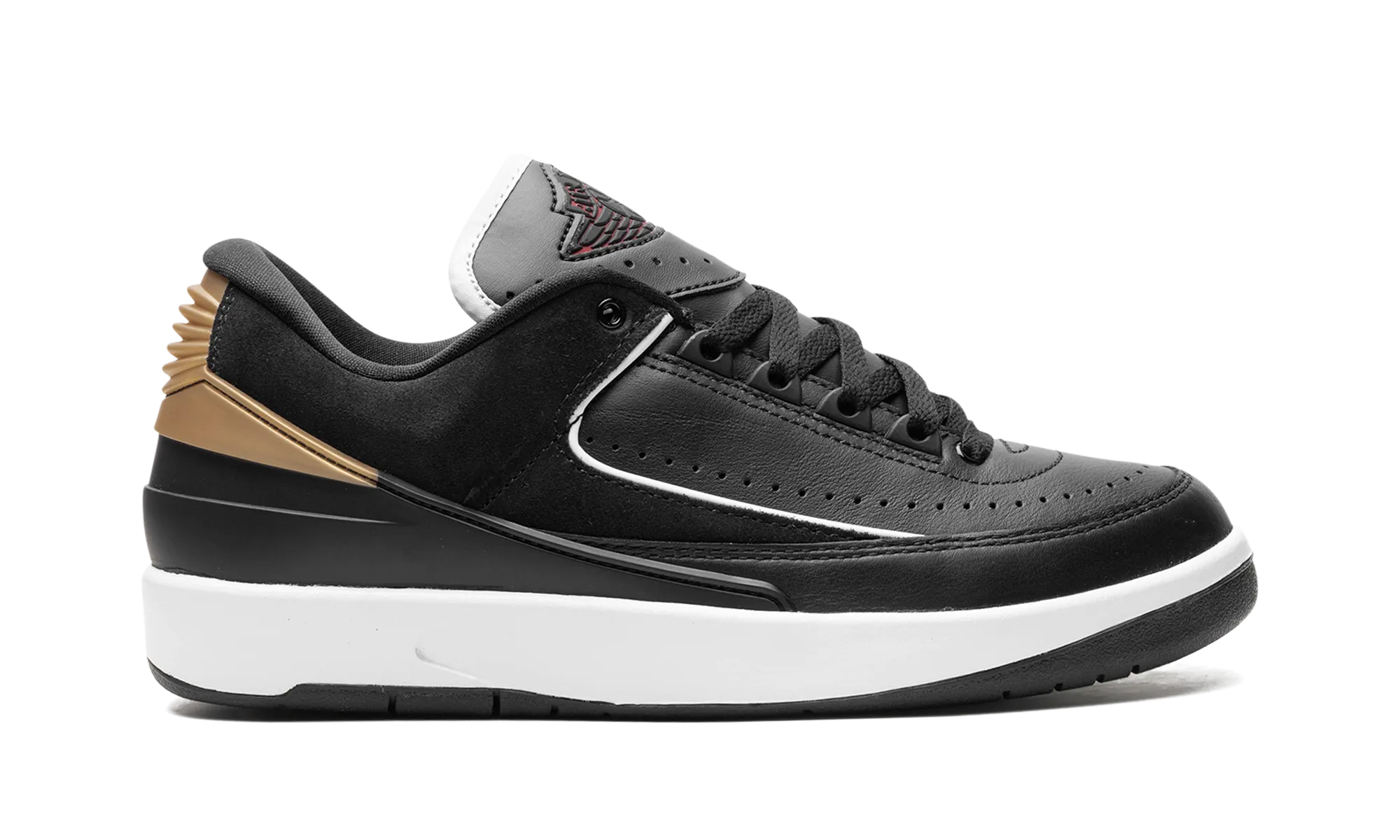 Jordan 2 Retro Low WMNS "Black Metallic Gold" jordan womens sporty sneakers