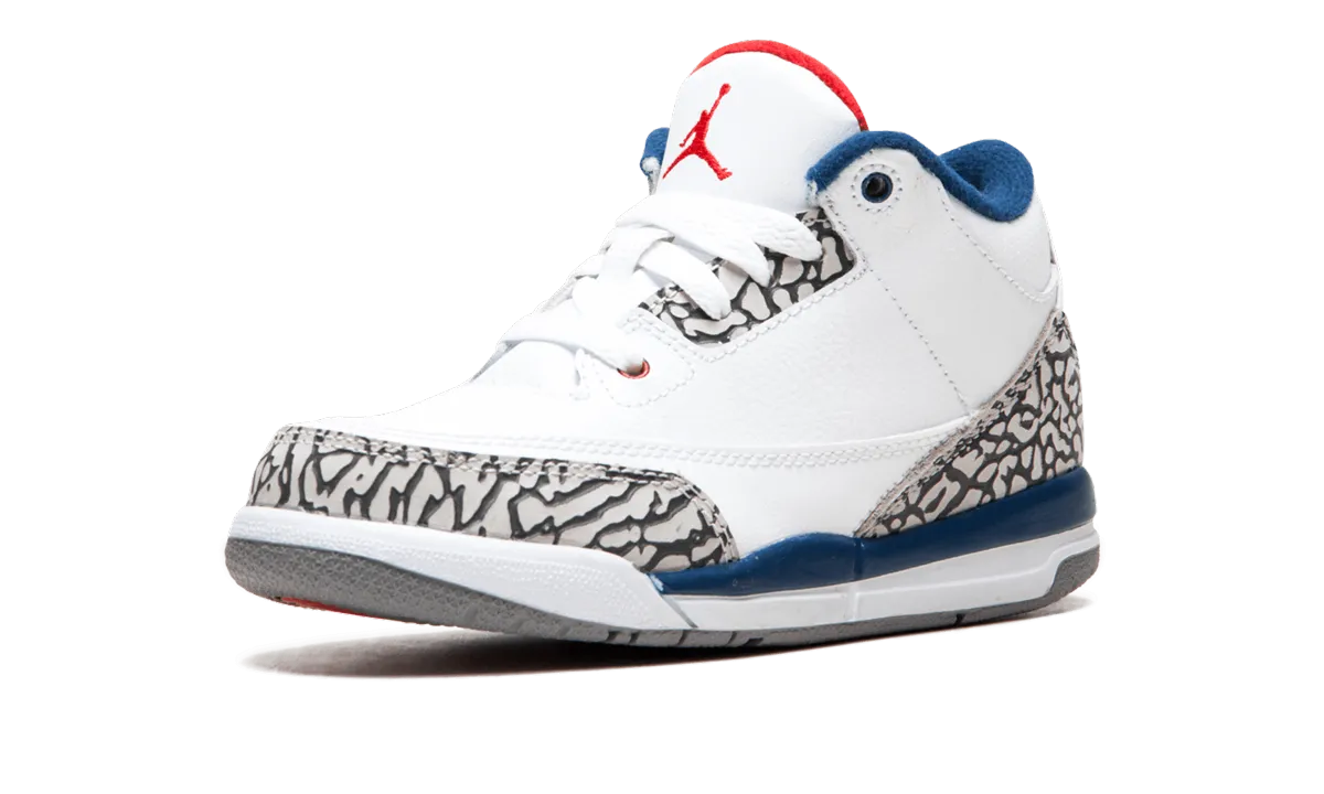 Jordan 3 Retro PS "True Blue" jordan preschool kids shoes