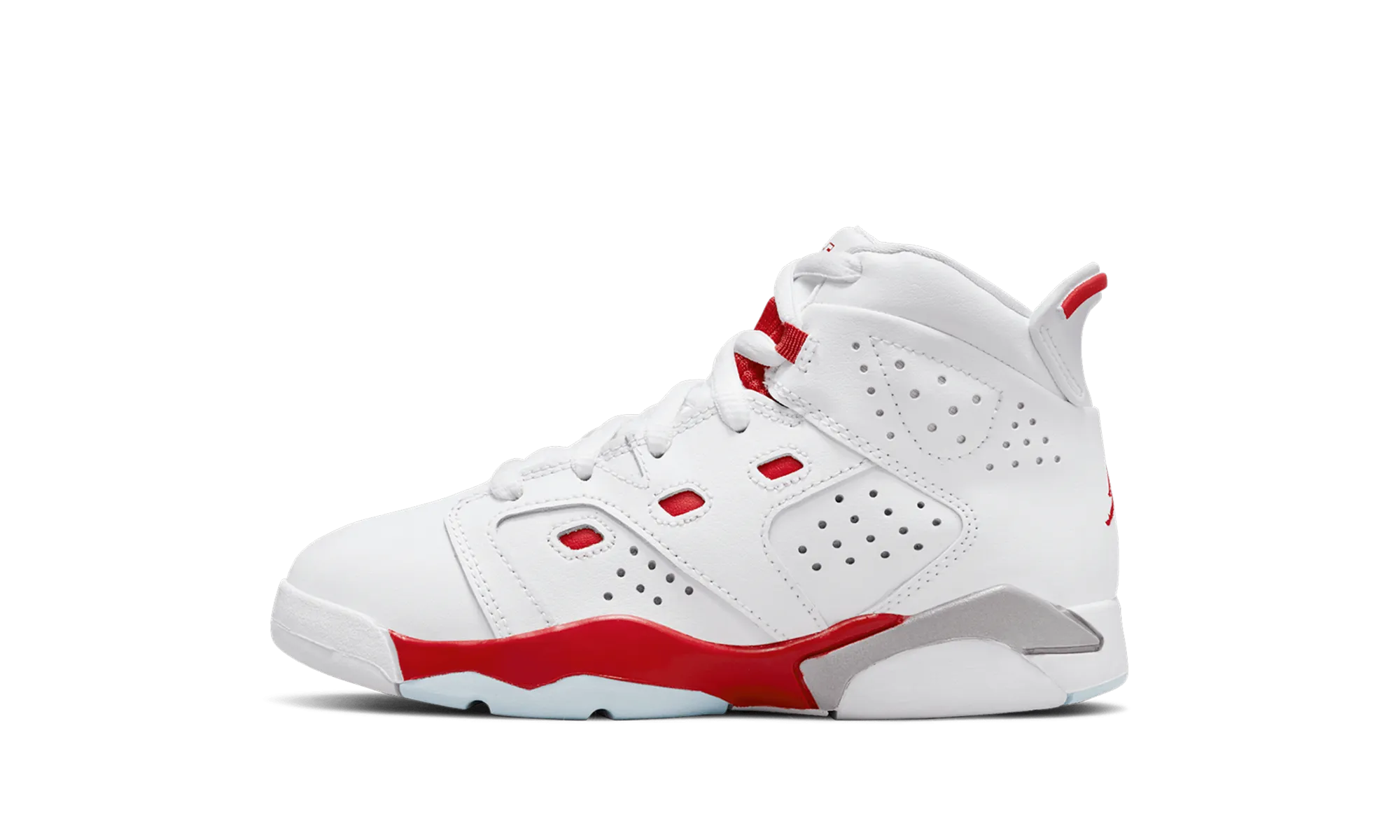 Jordan 6 17 23 PS "White Fire Red" Jordan Pre School shoes