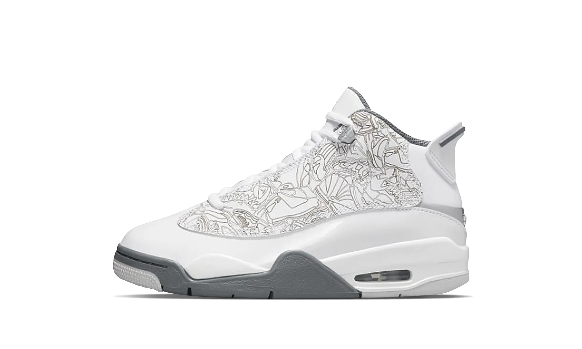 Jordan Dub Zero PS "White Metallic Silver Neutral Grey Cool Grey" Jordan Pre School shoes