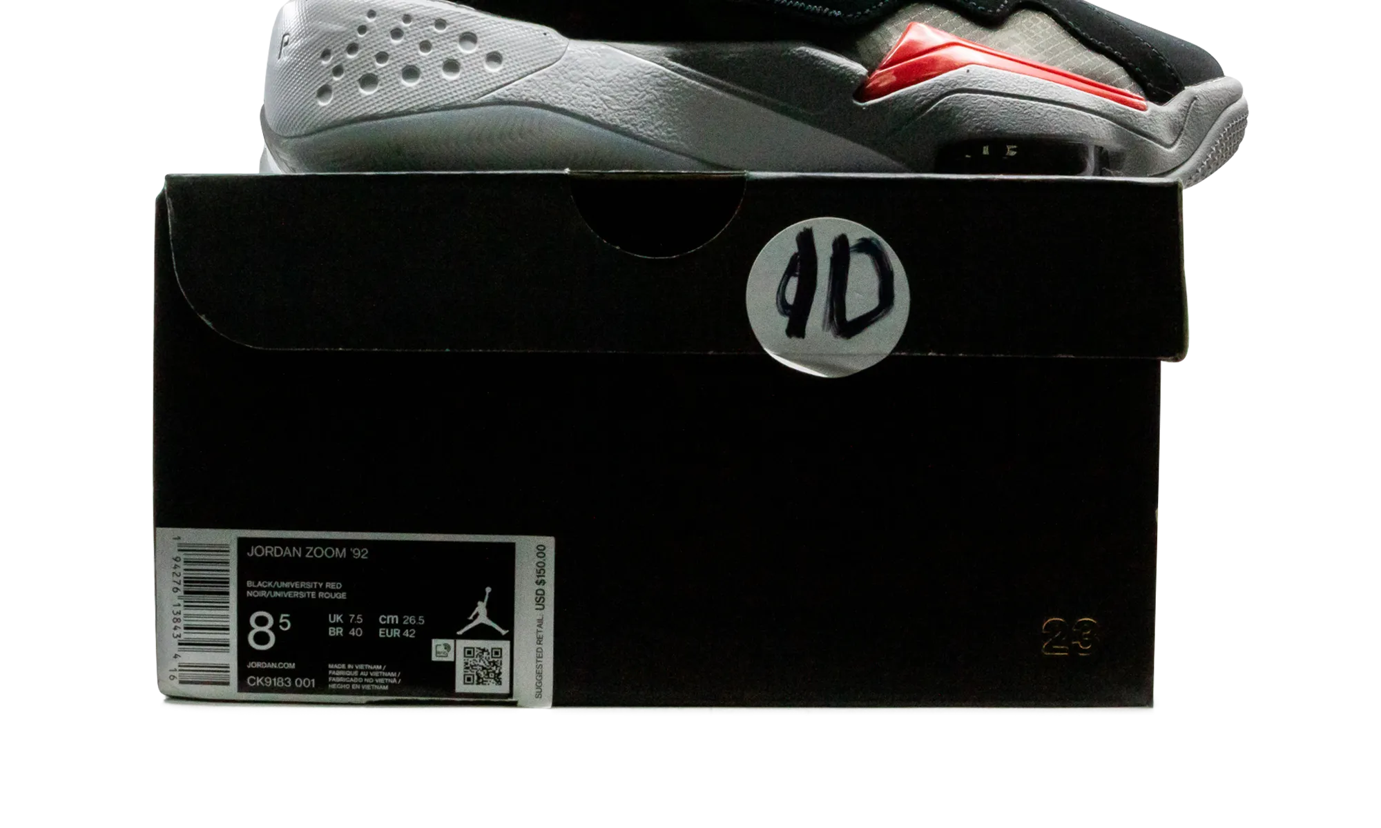 Jordan Zoom 92 "Black Cement" jordan athletic mens shoes