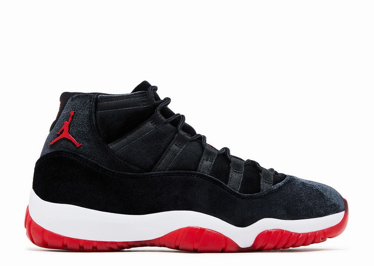 Jordan 11 Retro Bred Velvet (Women's) Complete Air Jordan series in high quality