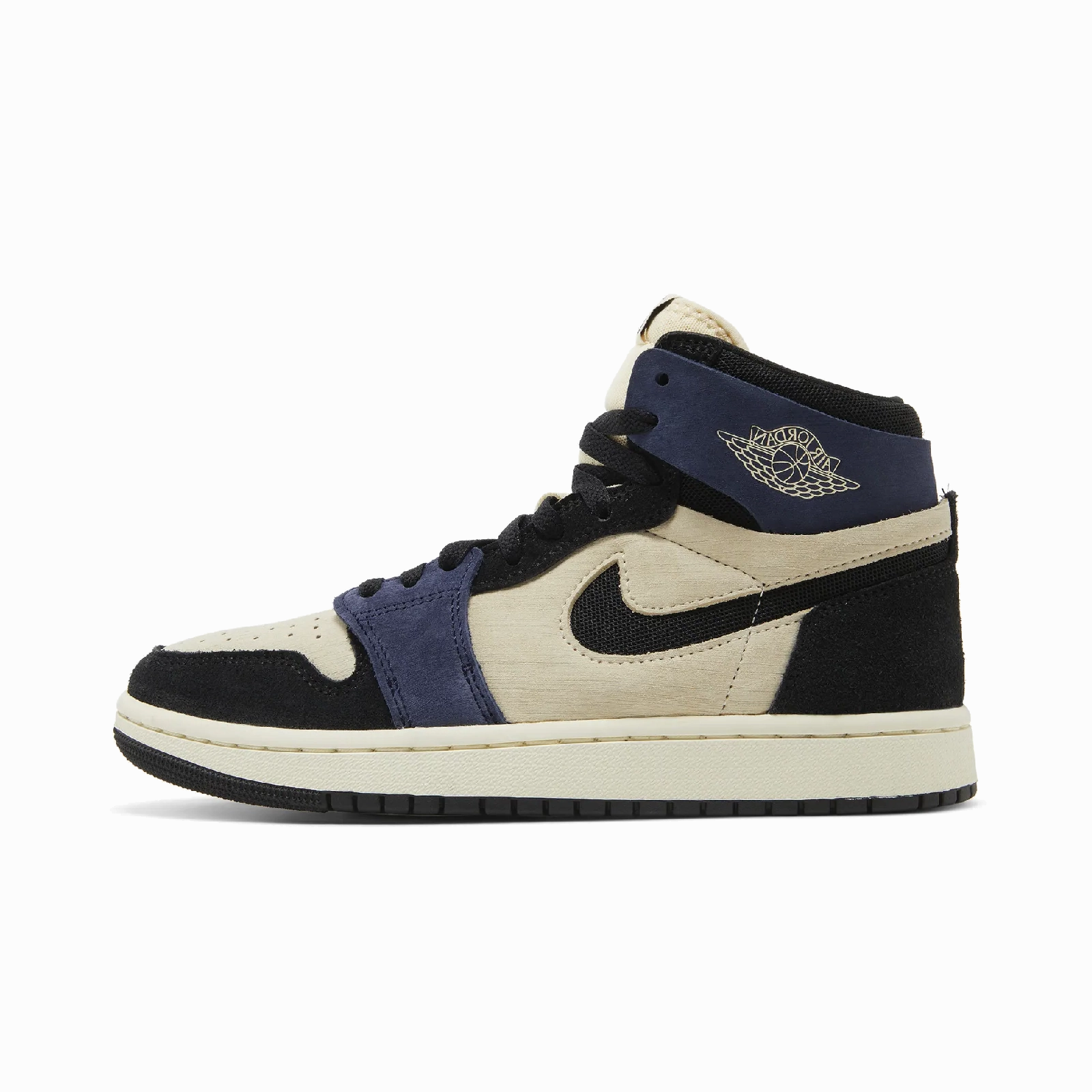 Jordan 1 High Zoom Air CMFT 2 Muslin Blackened Blue Air Jordan retro editions with limited release