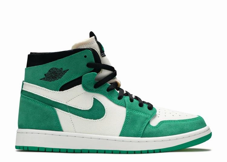 Jordan 1 High Zoom Air CMFT Stadium Green Air Jordan signature sneakers in bold colorways
