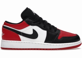 Jordan 1 Low Bred Toe (GS) Trendy Air Jordan 1 with retro appeal