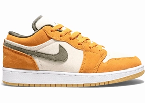 Jordan 1 Low Light Curry (GS) Trendy Air Jordan 1 with retro appeal