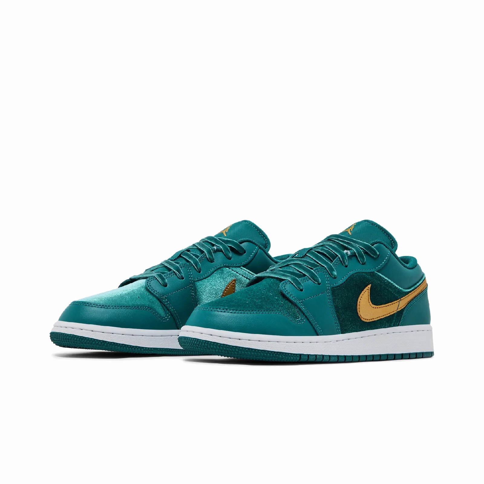 Jordan 1 Low SE Geode Teal Metallic Gold (GS) Air Jordan Retro Favorites Sneakers