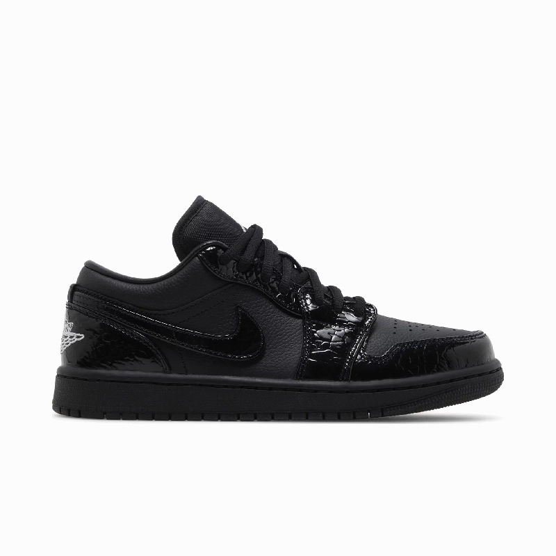 Jordan 1 Low SE Patent Elephant Black (Women's) Air Jordan Retro Favorites Sneakers