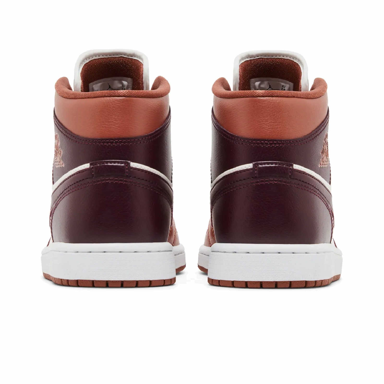Jordan 1 Mid Dusty Peach Night Maroon (Women's) Air Jordan Retro Favorites Sneakers