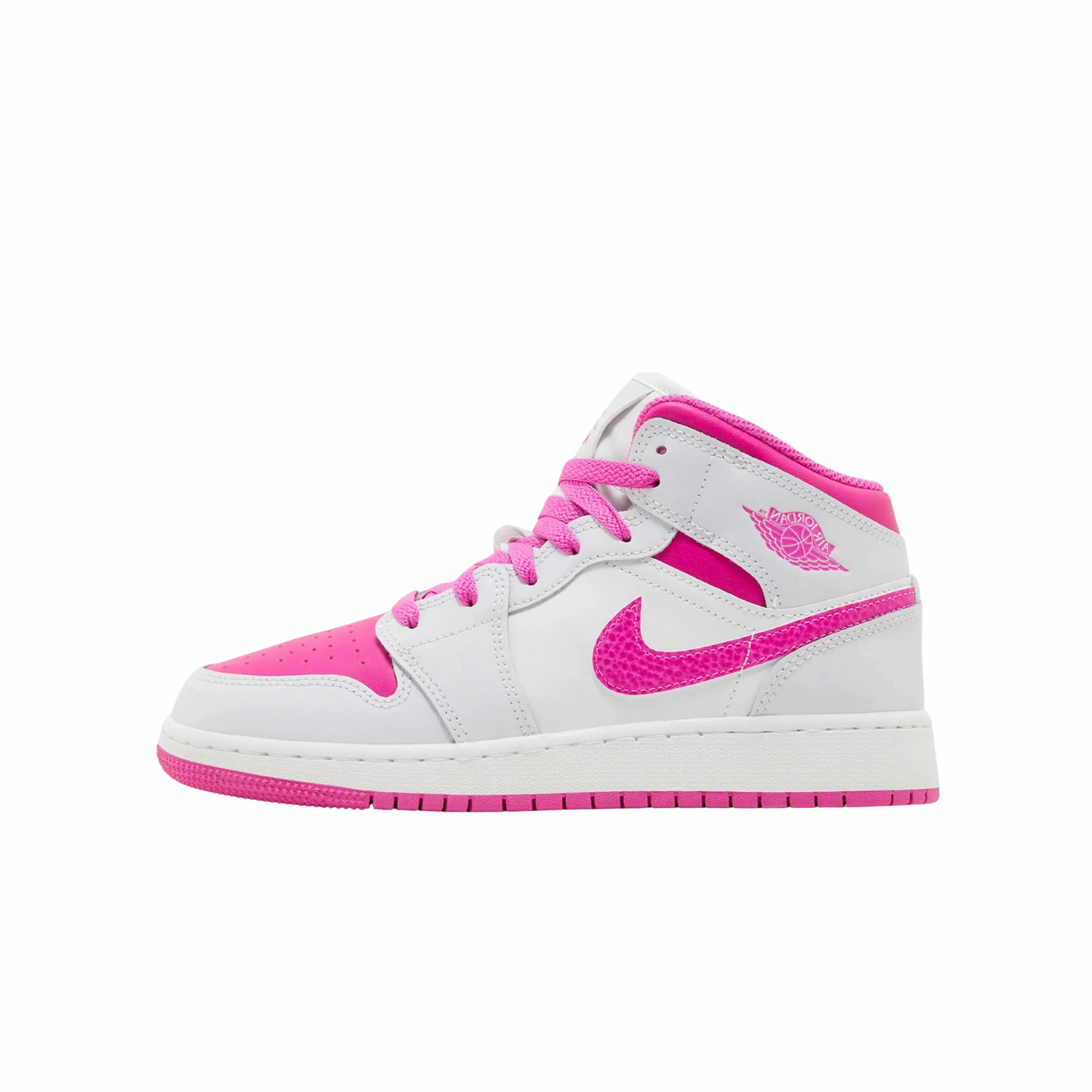 Jordan 1 Mid Fire Pink (GS) Air Jordan retro editions with limited release