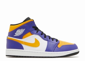Jordan 1 Mid Lakers (2022) Complete Air Jordan series in high quality