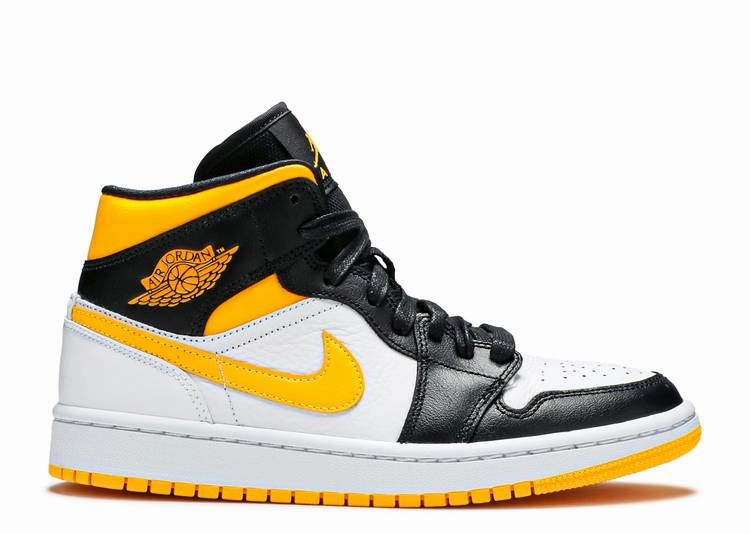 Jordan 1 Mid Laser Orange Black (Women's) Complete Air Jordan series in high quality