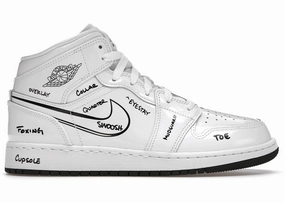 Jordan 1 Mid Schematic (GS) Trendy Air Jordan 1 with retro appeal
