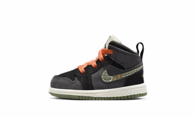 Jordan 1 MID SE Craft "Black" Jordan Toddler shoes