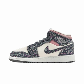 Jordan 1 Mid SE Floral (GS) Air Jordan retro editions with limited release