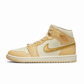 Jordan 1 Mid SE Pale Vanilla Metallic Gold (W) All-time favorite Air Jordan designs