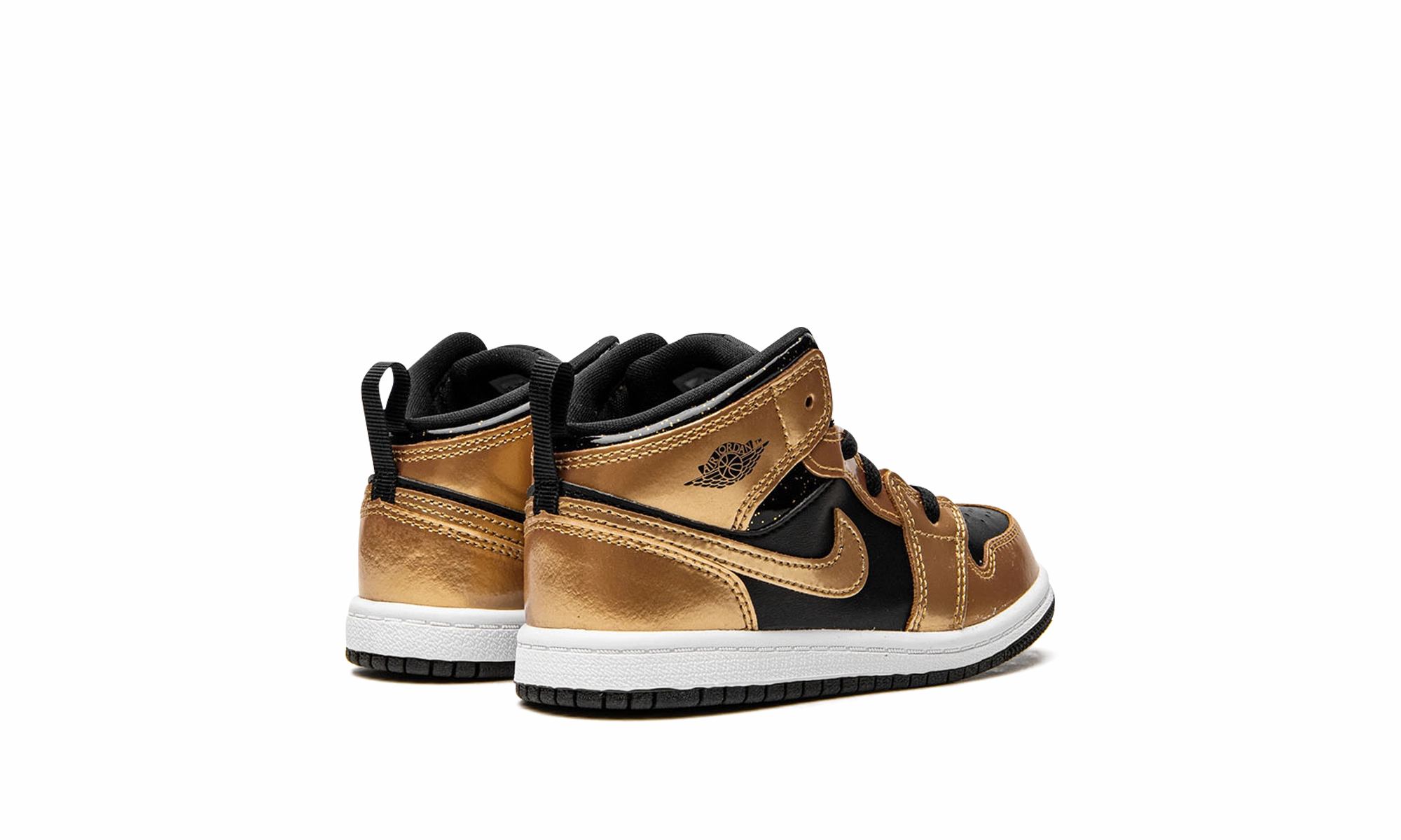 Jordan 1 Mid Se TD "Black / Metallic Gold" jordan toddler baby shoes