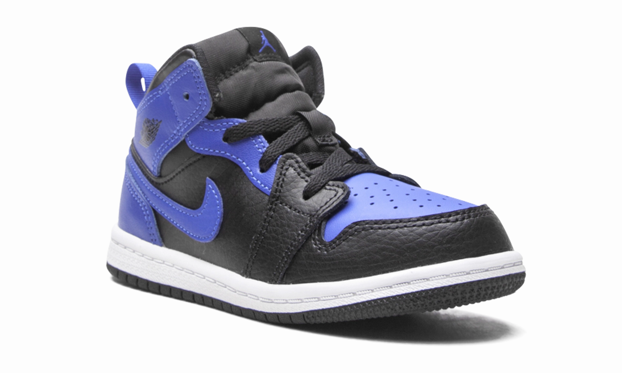 Jordan 1 Mid TD "Black/Hyper Royal" jordan toddler baby shoes