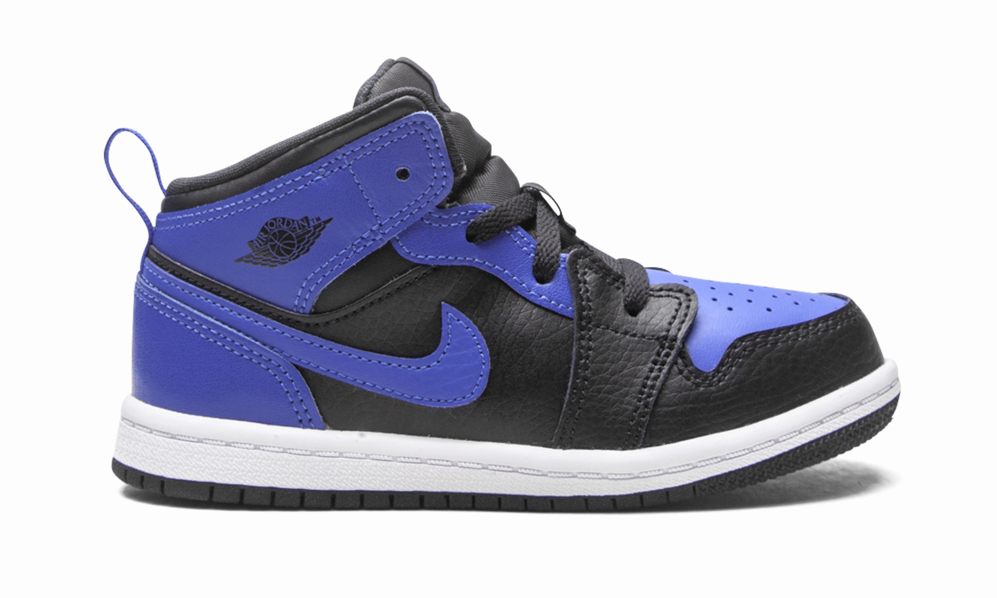 Jordan 1 Mid TD "Black/Hyper Royal" jordan toddler baby shoes