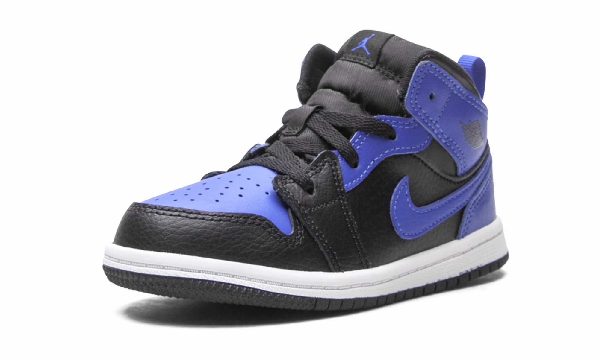 Jordan 1 Mid TD "Black/Hyper Royal" jordan toddler baby shoes