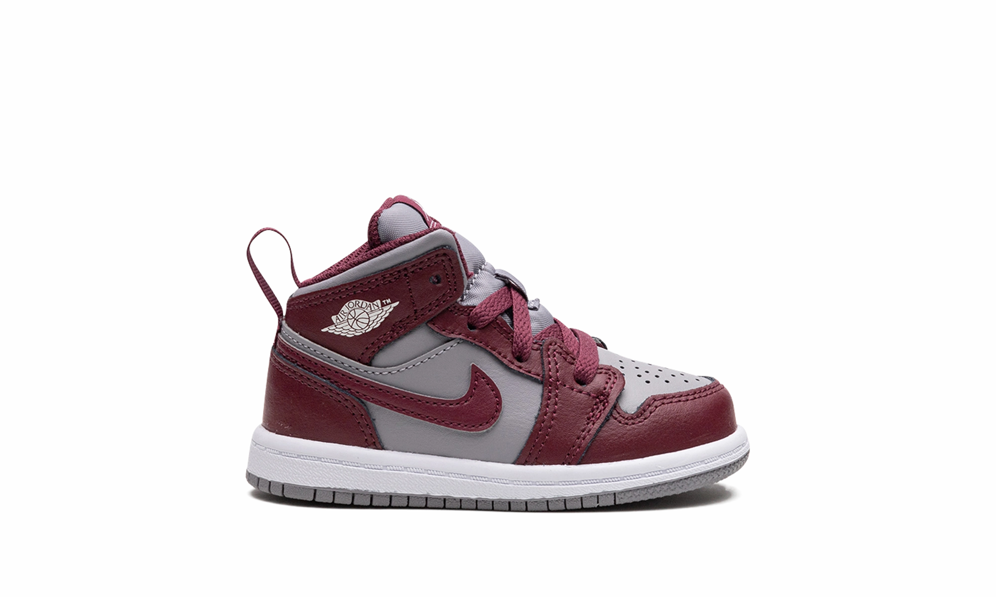Jordan 1 Mid TD "Cherrywood Red" jordan toddler baby shoes