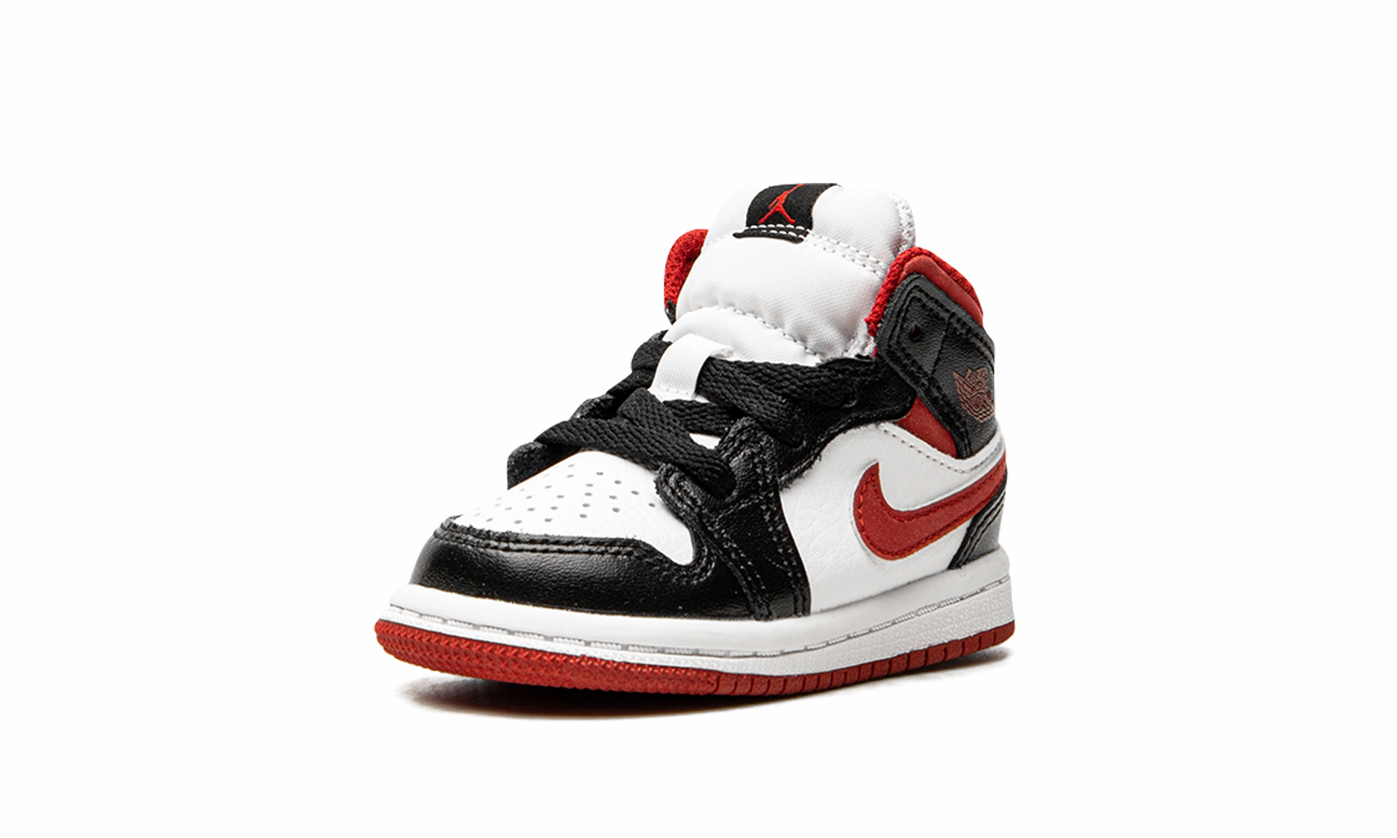 Jordan 1 Mid TD "Gym Red Black White" jordan toddler baby shoes