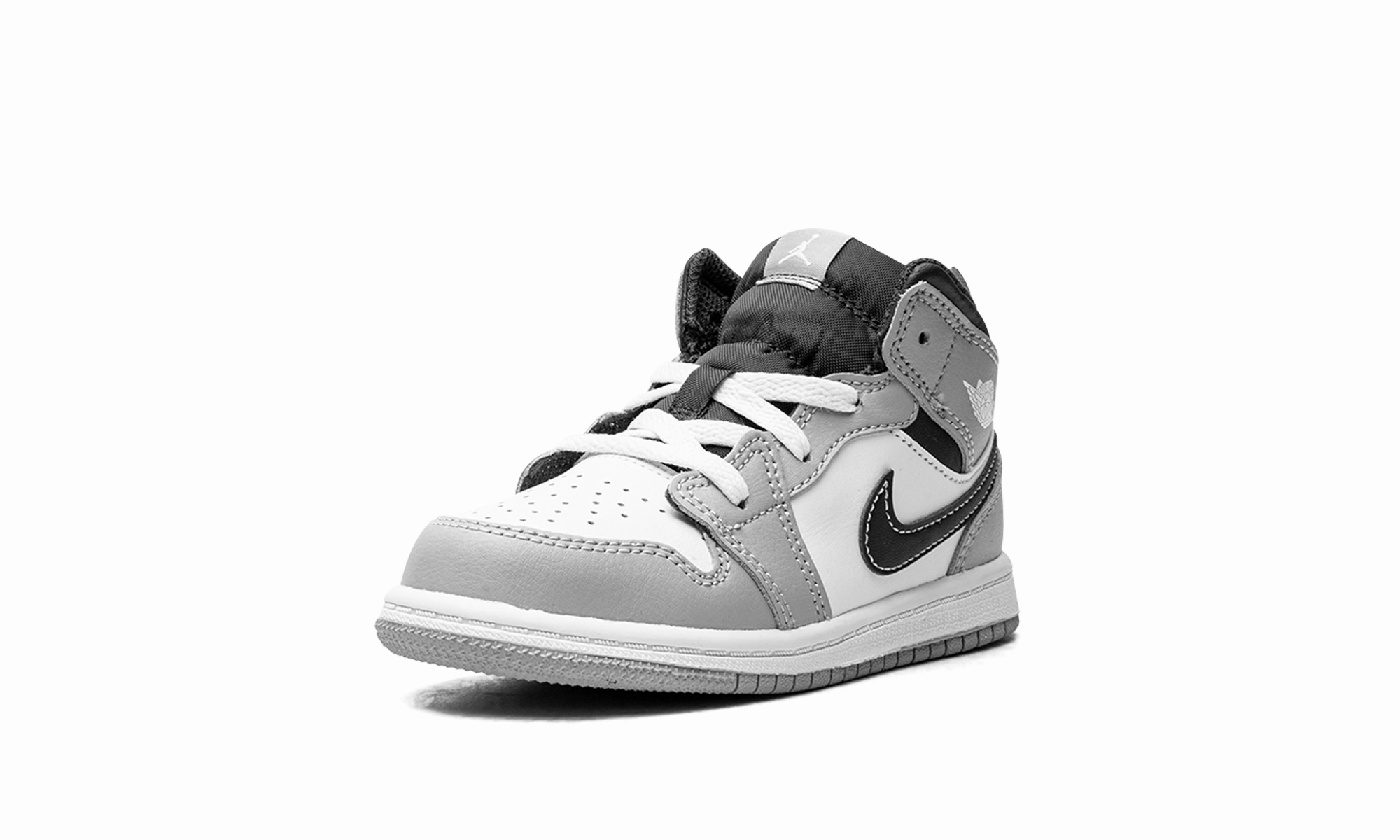 JORDAN 1 Mid TD "Light Smoke Grey" jordan toddler baby shoes