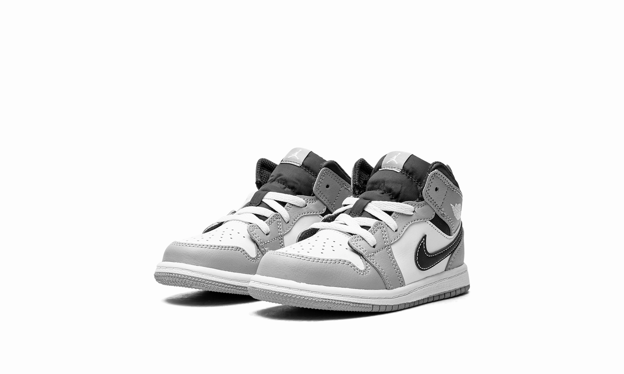 JORDAN 1 Mid TD "Light Smoke Grey" jordan toddler baby shoes
