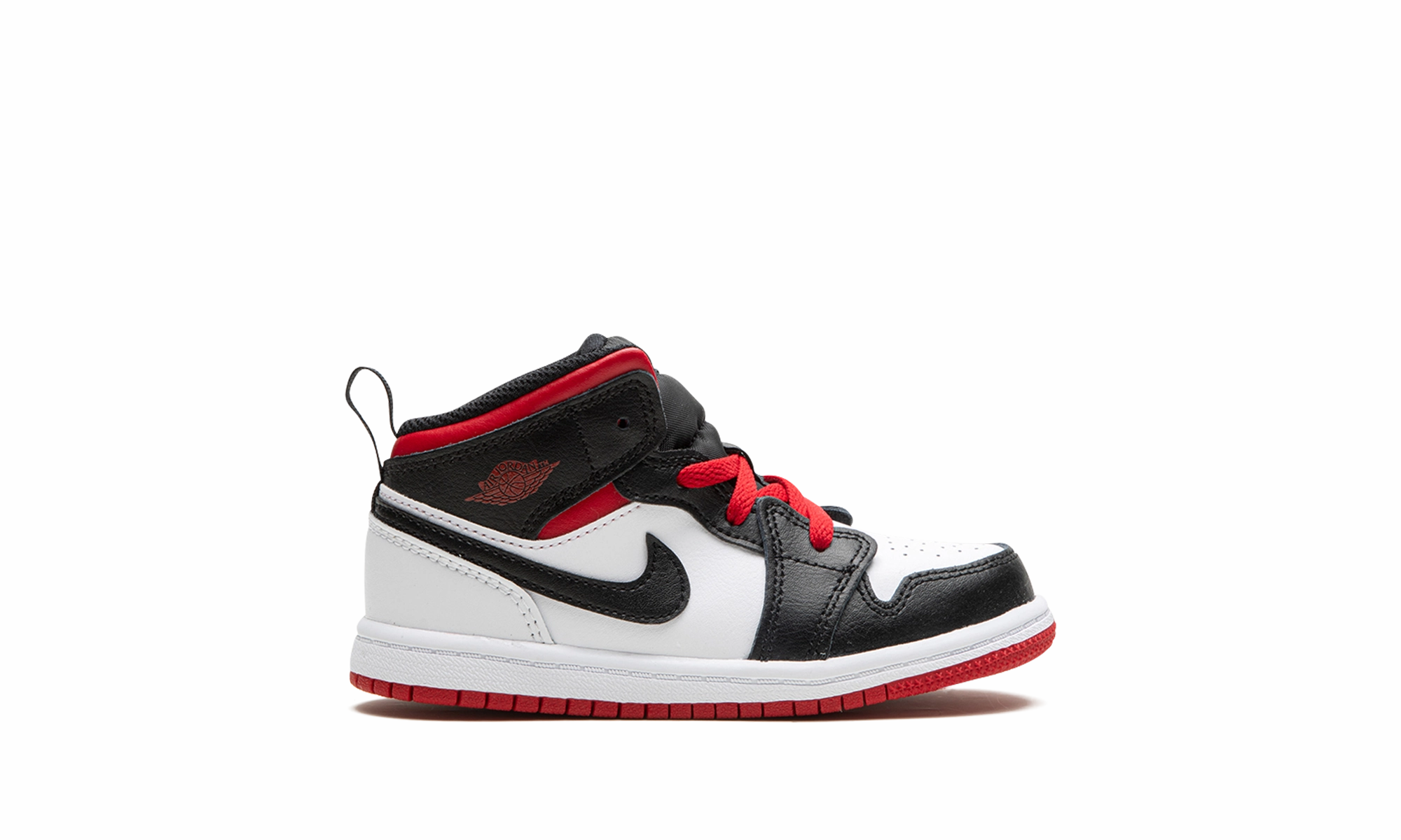 Jordan 1 Mid TD "White / Black / Gym Red" jordan toddler baby shoes