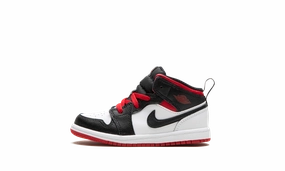 Jordan 1 Mid TD "White / Black / Gym Red" Jordan Toddler shoes