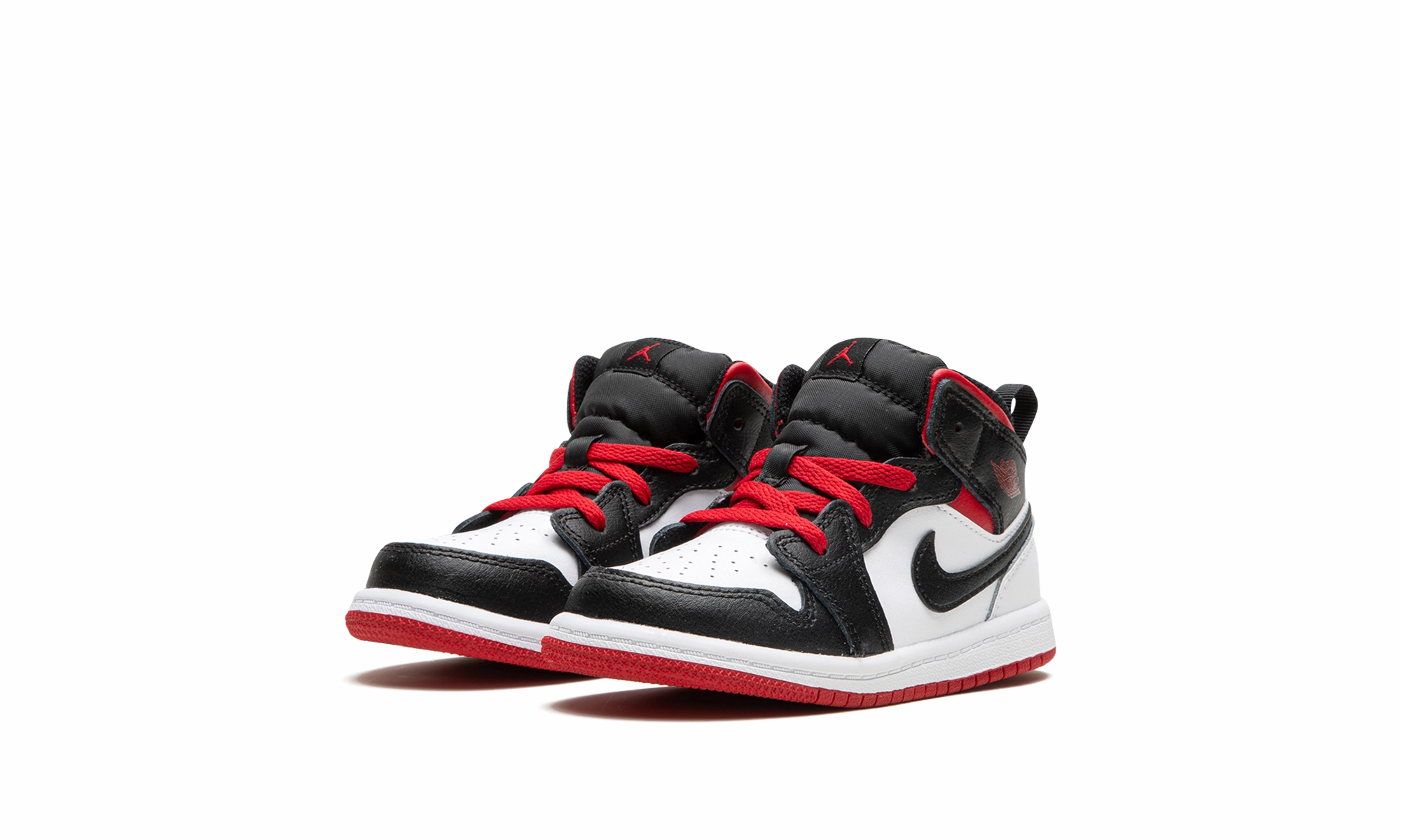 Jordan 1 Mid TD "White / Black / Gym Red" jordan toddler baby shoes