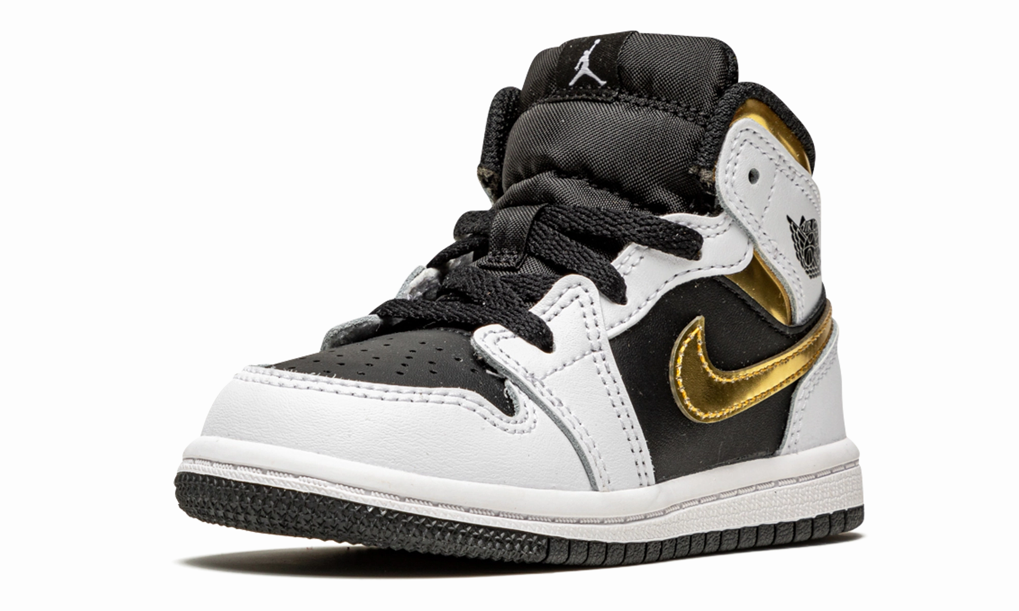 Jordan 1 Mid TD "White / Gold" jordan toddler baby shoes